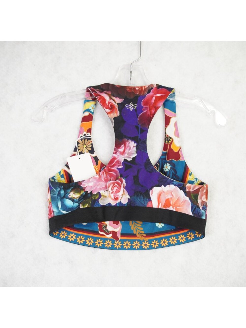 Johnny Was Bee Active Reversible Sports Bra Size Small Floral Print - Picture 2 of 7